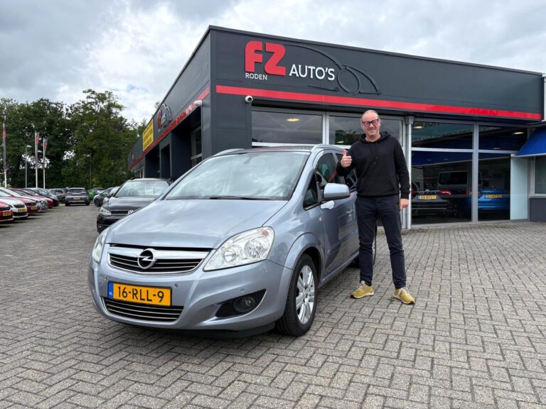 Opel Zafira verkocht en afgeleverd bij FZ Auto's — juni 2026