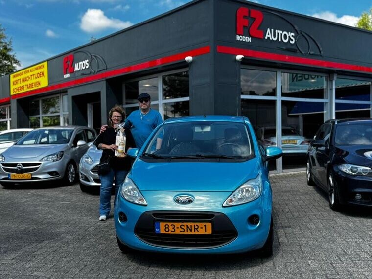 Ford Ka verkocht en afgeleverd bij FZ Auto's — mei 2026