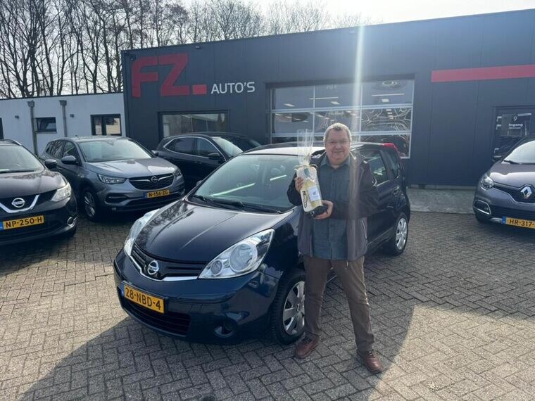 Nissan Note verkocht en afgeleverd bij FZ Auto's — mei 2026