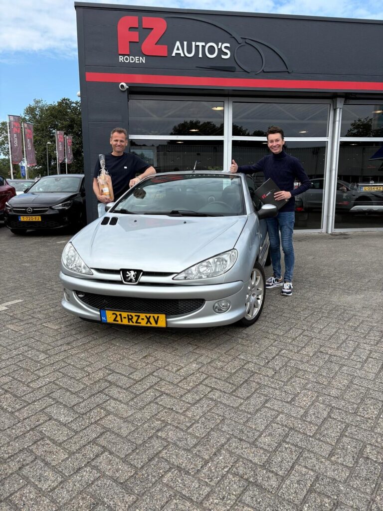 Peugeot 206 CC verkocht en afgeleverd bij FZ Auto's — september 2025