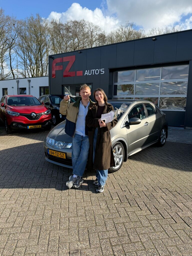 Honda Civic verkocht en afgeleverd bij FZ Auto's — maart 2026